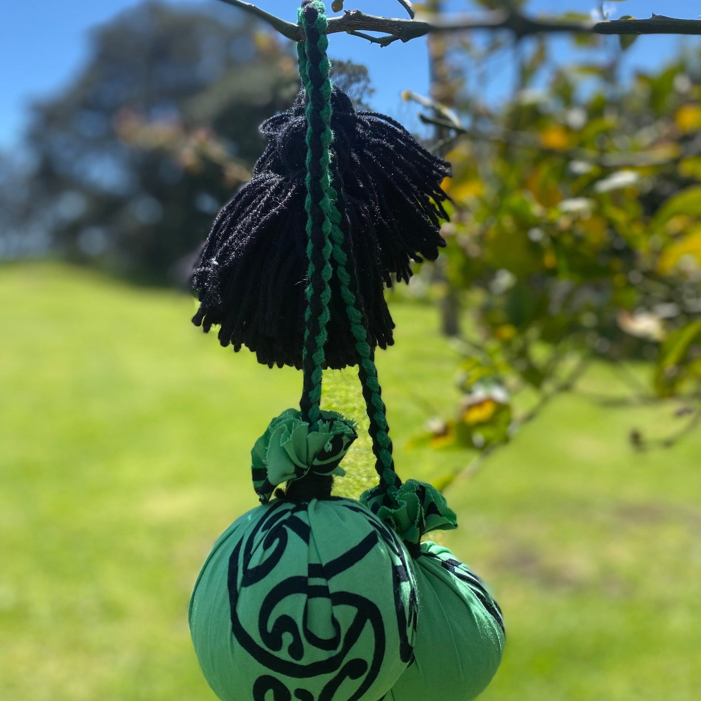 Maori Green Mangopare poi Green and Black cord