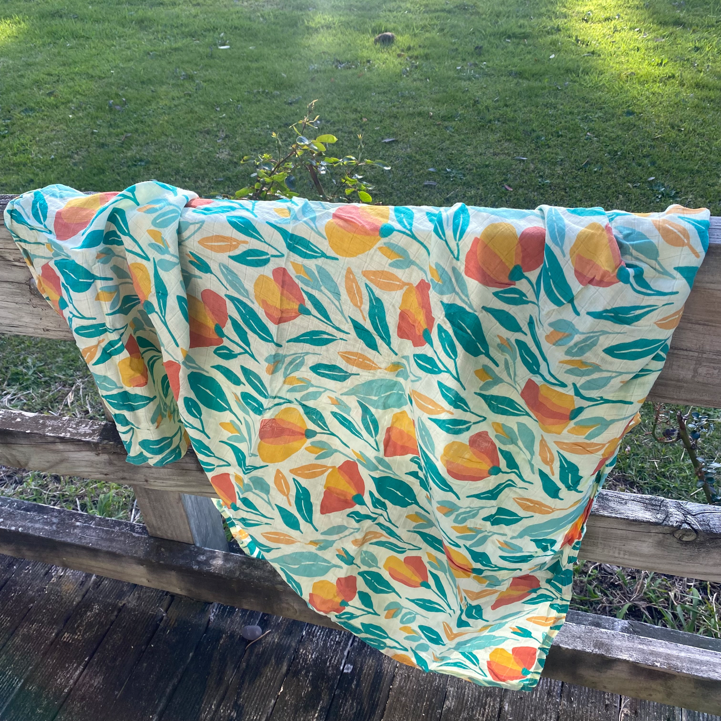 Girls' green & orange themed baby gift pack