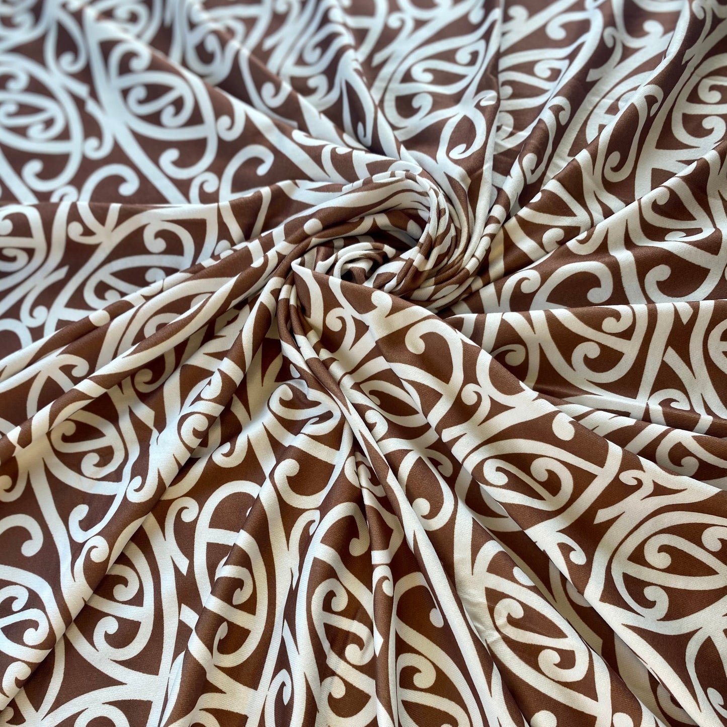 Baby Swaddle Māori Design Brown