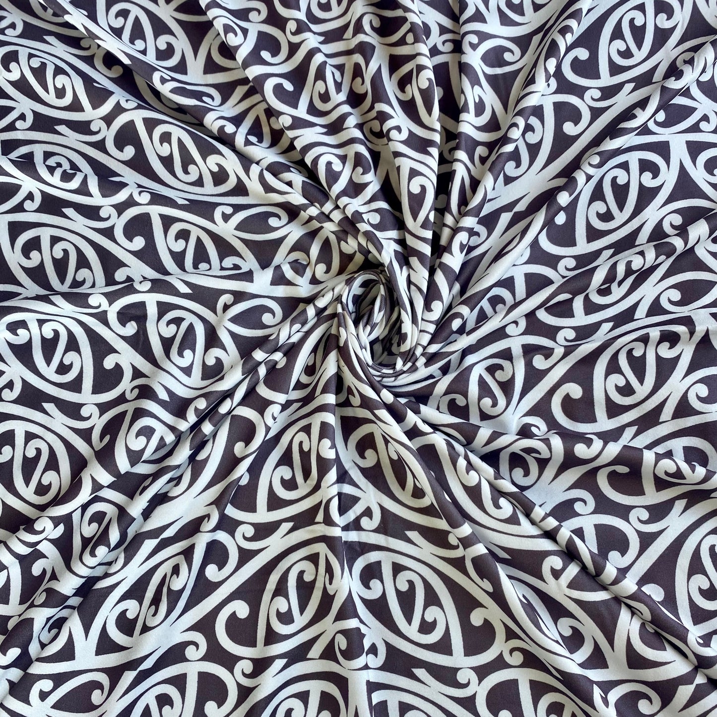 Māori Baby Blanket Wrap Dark Grey