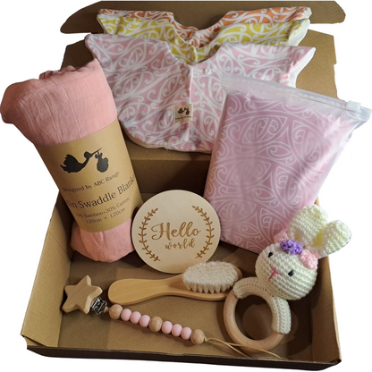 Baby Gift box with Bunny rattle