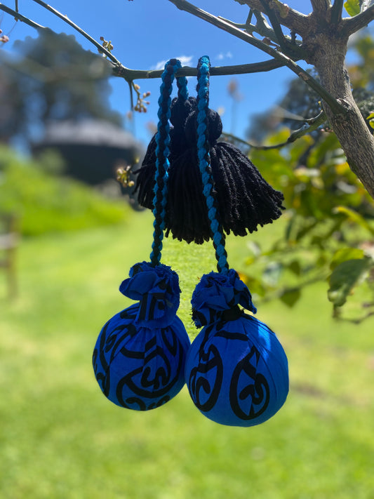 Maori Blue Mangopare poi Blue and Black cord