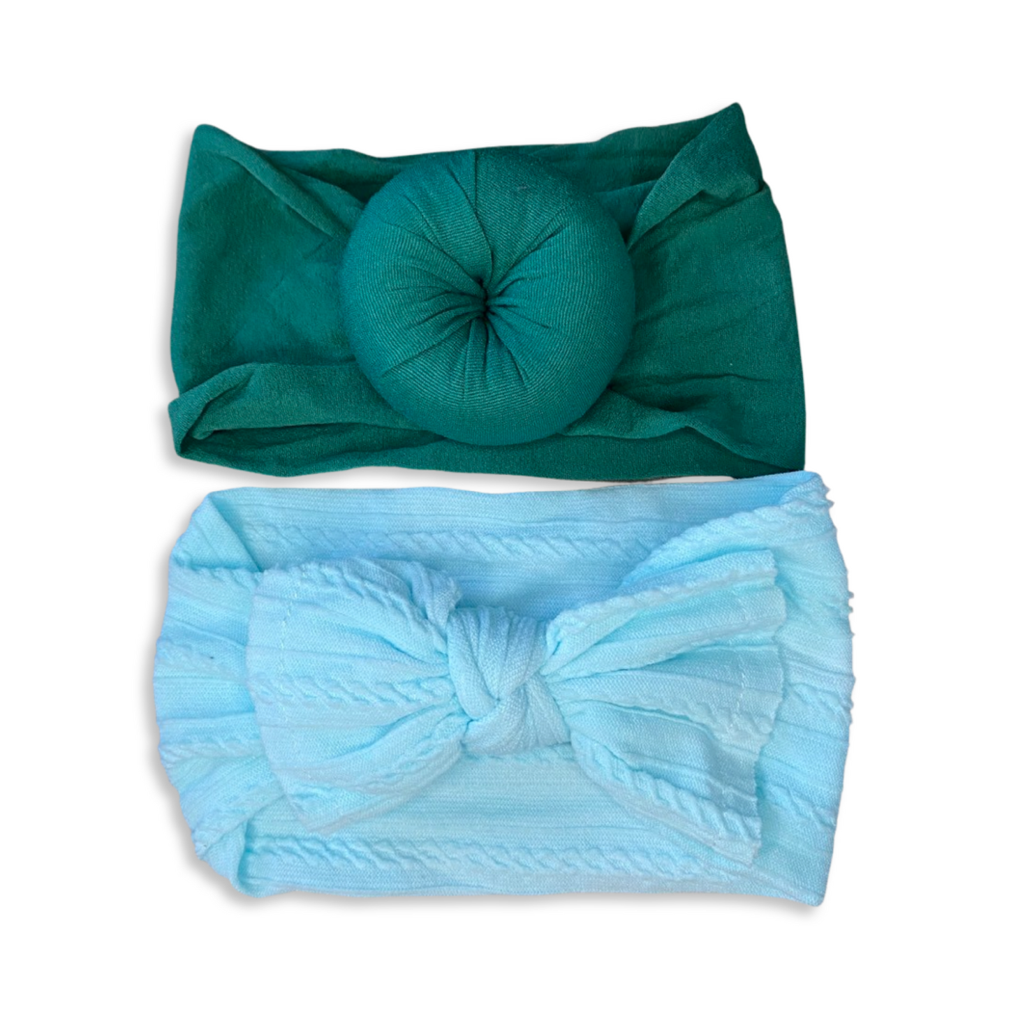 Girls' green & blue themed baby gift pack