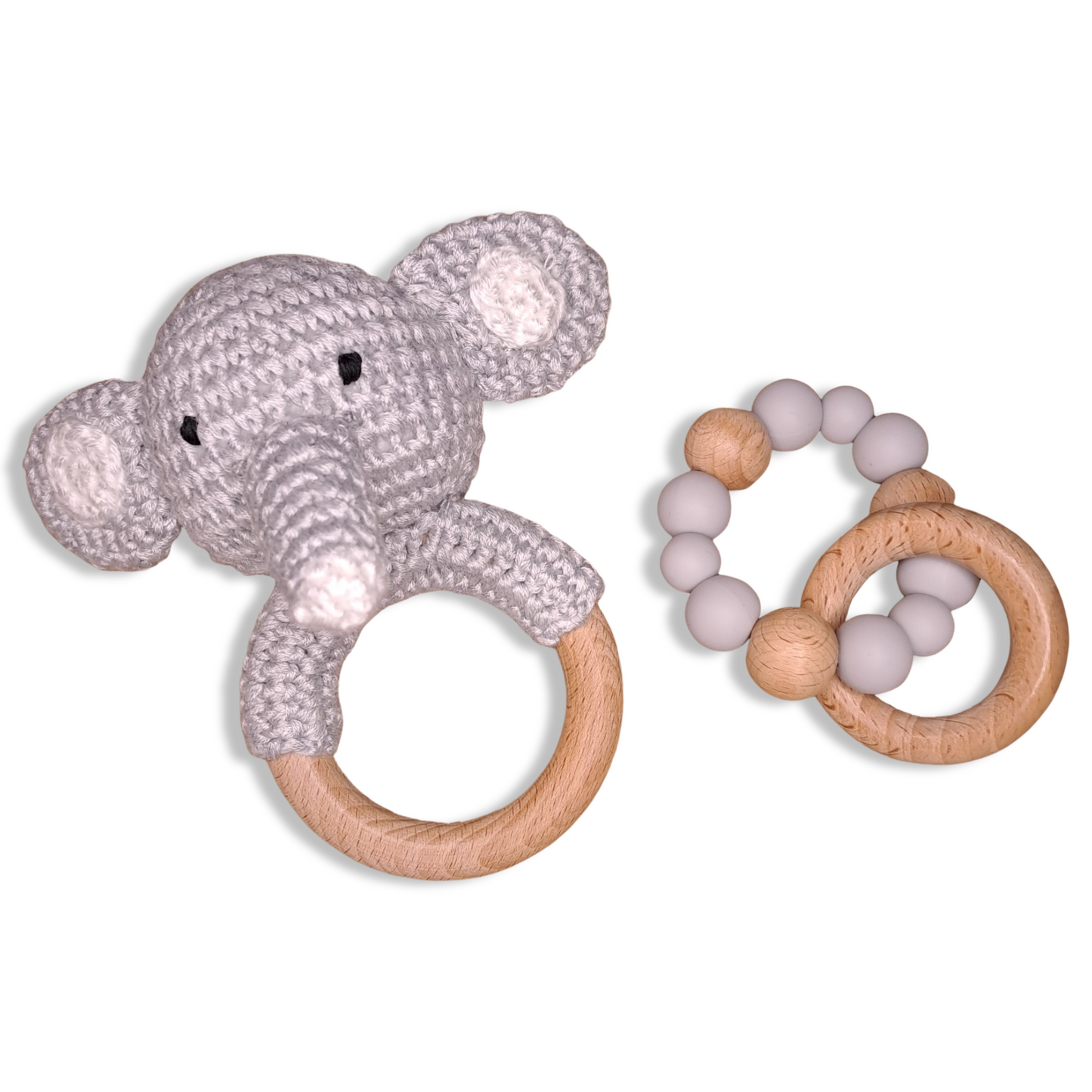 Baby Gift Box with Elephant Rattle